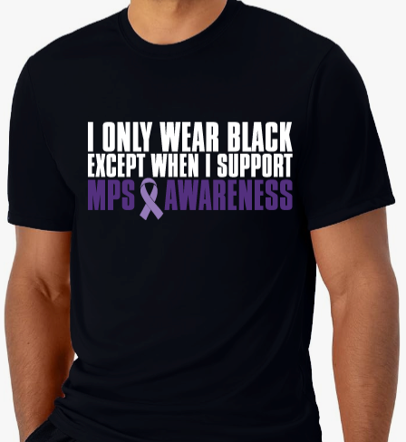 Short Sleeve Black Ribbon T-Shirt